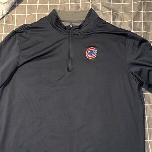 ‘47 Navy Blue Chicago Cubs Quarter-Zip Pullover XL